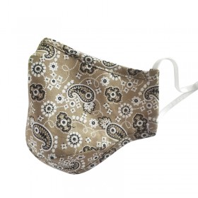 KN95 Adult Washable Cotton Mask - Paisley Pattern (#31 - #40) with 2 Filter